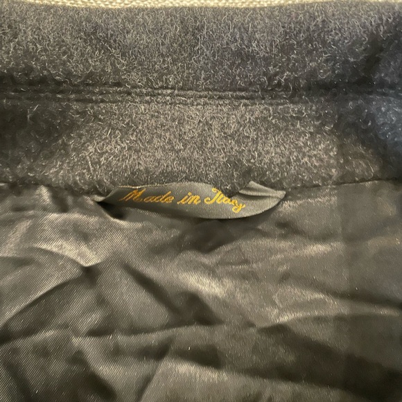 mario valene Made in Italy Thick Soft Double Faced Cashmere Blend Car Coat SZ 44 - Picture 4 of 9